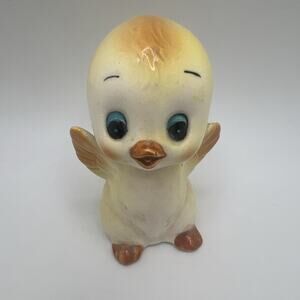 Vintage Ceramic Japan Yellow Bird Anthropomorphic